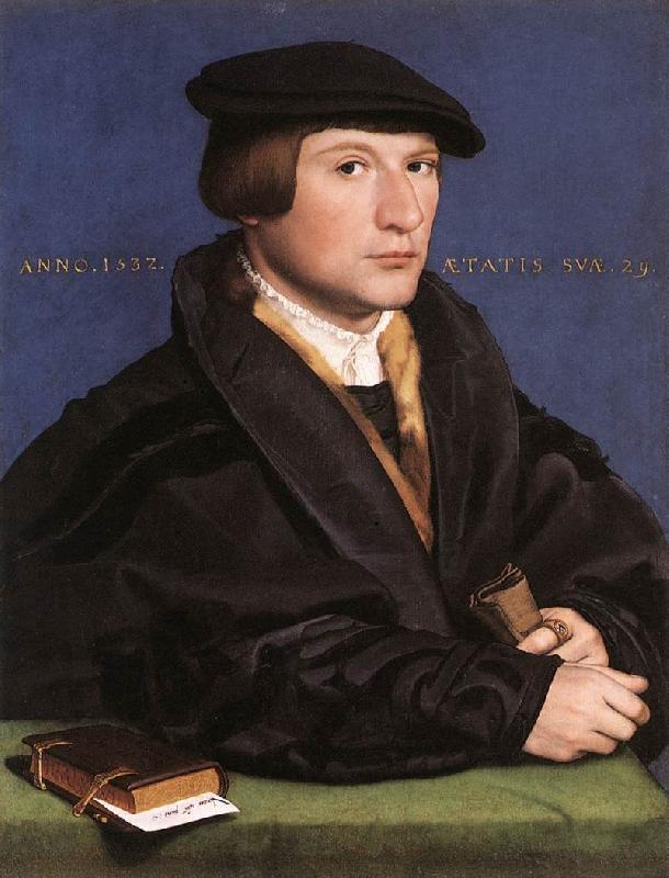 HOLBEIN, Hans the Younger Portrait of a Member of the Wedigh Family sf Germany oil painting art
